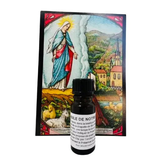 [1000000009095] HUILE NOTRE DAME DU LAUS 10ML ET CARTE PRIÈRE