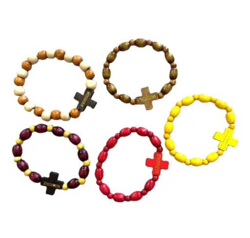 [1000000009477] BRACELET VARIE EN BOIS DE MEDJUGORJE