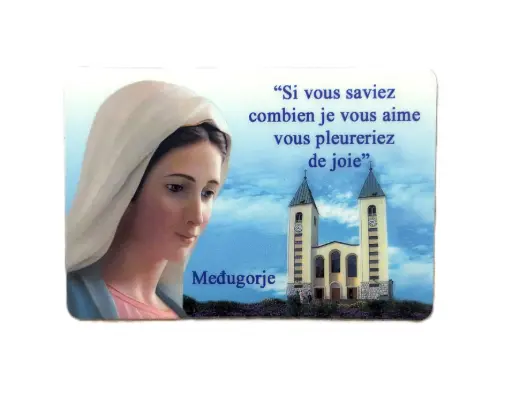 [1000000009484] MAGNET AIMANT DE MEDJUGORJE 8CM