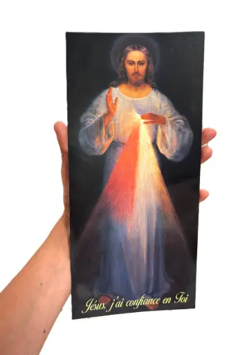 [1000000009521] POSTER DE JESUS MISERICORDIEUX 30X14CM