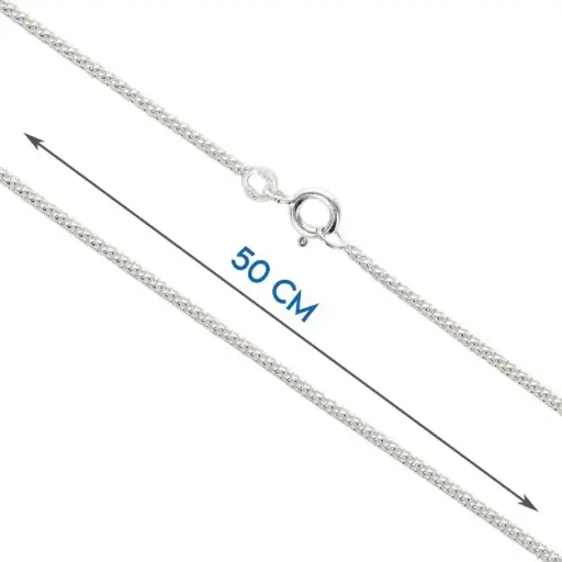 [1000000009743] CHAINE PLAQUÉ OR - 60CM MAILLE FOCAT