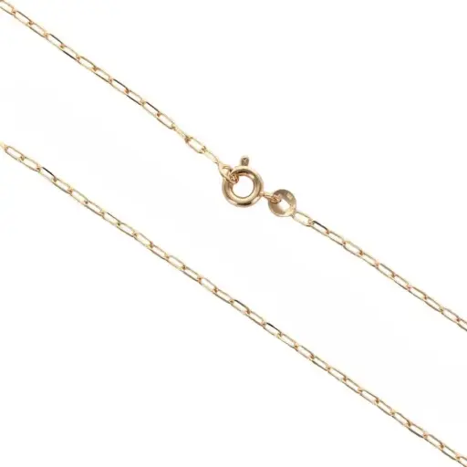 [1000000009736] CHAINE PLAQUÉ OR 40CM MAILLE FORCAT