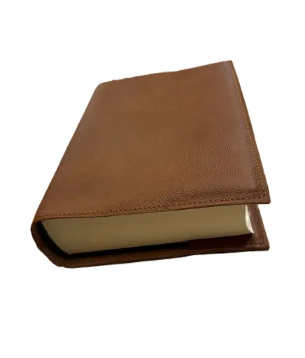 [3287180020296] COUVERTURE EN CUIR A RABAT POUR BIBLE 19X13CM