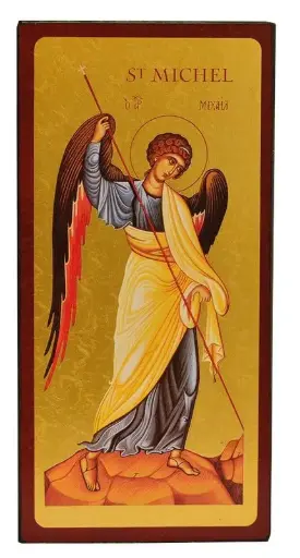 [3700284883425] SAINT MICHEL - MINI ICONE AUTOCOLLANTE 9X4 CM -