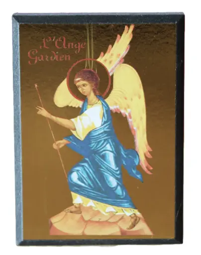 [3700284889045] L'ANGE GARDIEN - MINI ICONE AUTOCOLLANTE 8X7 CM - 596.13