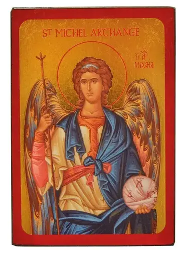 [3700284889052] SAINT MICHEL - MINI ICONE AUTOCOLLANTE 7X5 CM