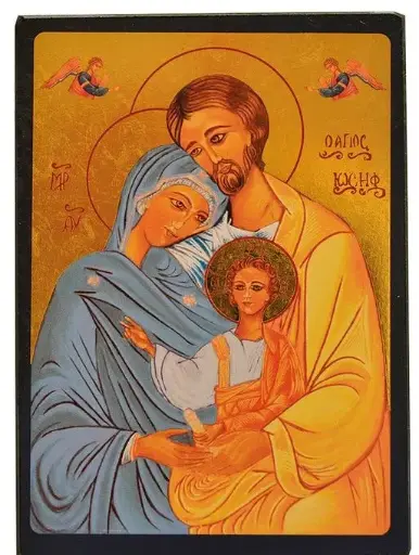 [3700284890324] LA SAINTE FAMILLE - MINI ICONE AUTOCOLLANTE 7X5 CM -
