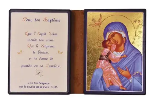 [3700284891215] NOTRE DAME DE L'ESPRIT SAINT BAPTEME - DIPTYQUE 13X19 CM - 126.F9