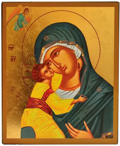 [3700284893745] NOTRE DAME DE LA BONNE NOUVELLE - ICONE AUTOCOLLANTE 8X7 CM -