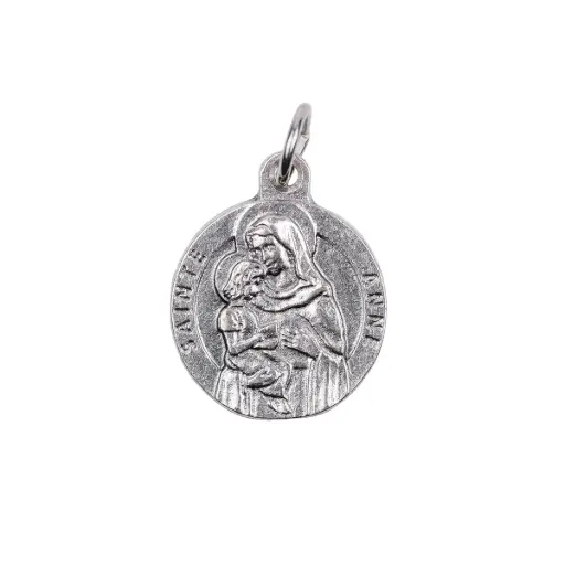 [3700344846704] MEDAILLE DE SAINTE ANNE EN METAL 18MM