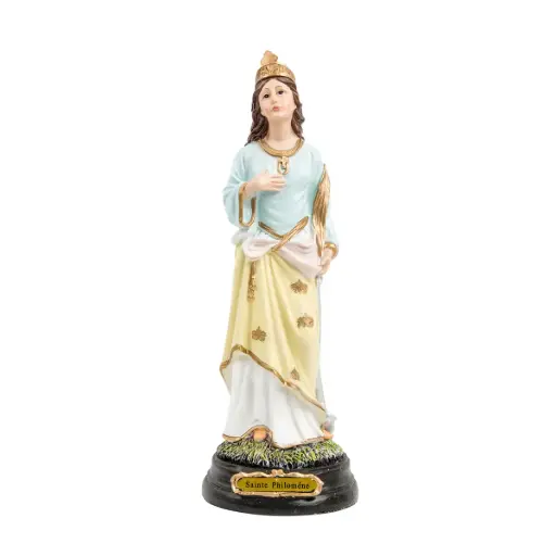 [3700344847633] STATUE RÉSINE SAINTE PHILOMÈNE 12CM