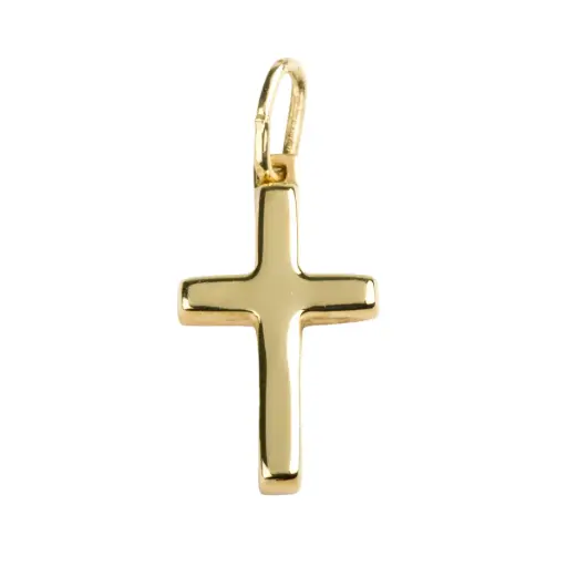 [3700344849927] CROIX COU PLAQUE OR 2CM
