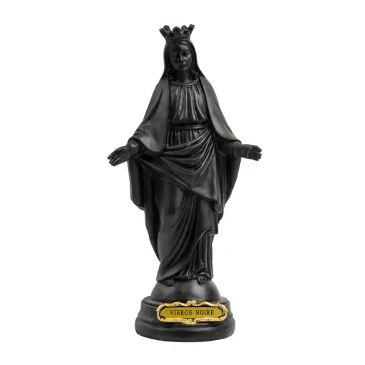 [3700344852699] STATUE VIERGE NOIRE - RÉSINE 12CM