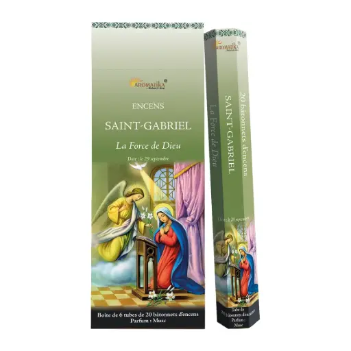 [3700344871706] TUBE DE 20 BATONNETS D'ENCENS SAINT GABRIEL PARFUM MUSC