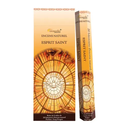 [3700344876725] TUBE DE 20 BATONNETS D'ENCENS ESPRIT SAINT - PARFUM SANG DRAGON