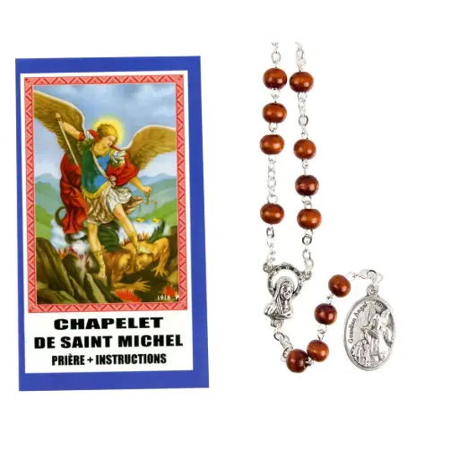 [3700344899380] CHAPELET DE SAINT MICHEL AVEC NOTES EXPLICATIVES