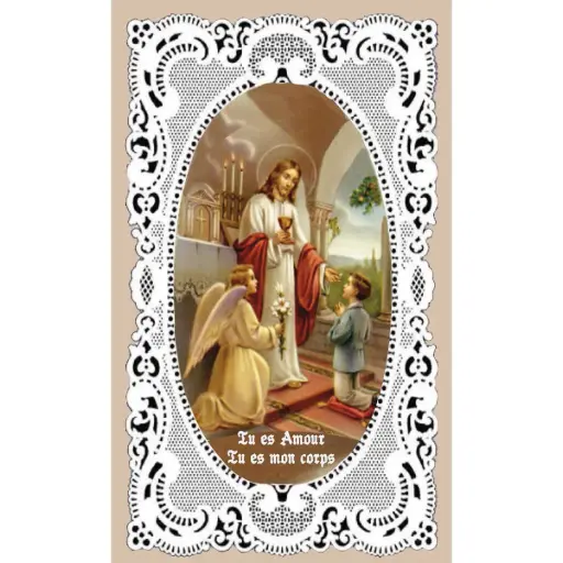 [3700344906286] IMAGE DE COMMUNION GARÇON - MODÈLE 4