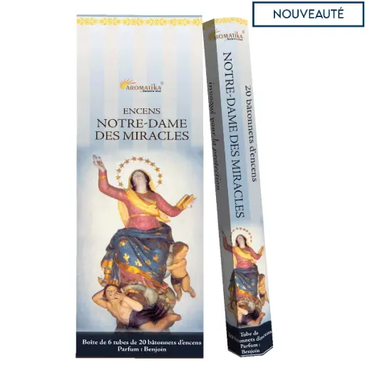 [3700344906903] TUBE DE 20 BATONNETS "NOTRE DAME DES MIRACLES" PARFUM BENJOIN