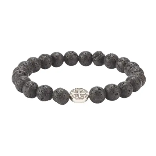 [3700344944530] BRACELET PIERRE DE LAVE - SAINT BENOIT