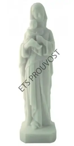 [3760130783255] STATUE NOTRE DAME EUCHARISTIE 17 CM - ALBATRE