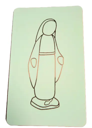 [3760130788267] CARTE SIMPLE EMANY VIERGE MIRACULEUSE