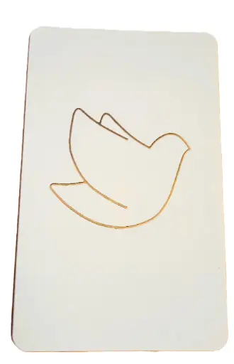 [3760130788281] CARTE SIMPLE EMANY COLLOMBE PAIX 10.5cm