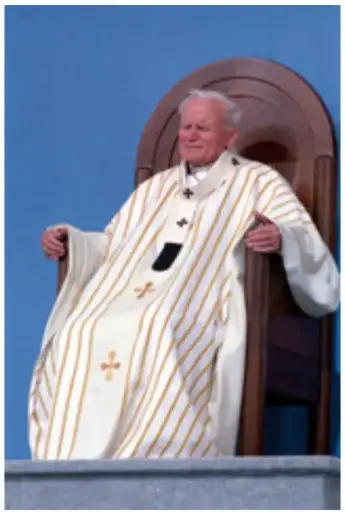 [3760253723817] IMAGE PLASTIFIEE AVEC PRIERE - SAINT JEAN PAUL II 8.5X5.5CM