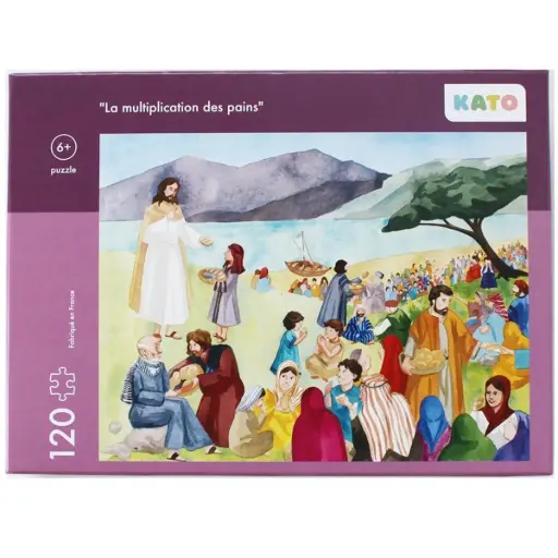 [3760339610024] PUZZLE KATO "LA MULTIPLICATION DES PAINS" - PUZZLE DE 120 PIÈCES ,DIMENSIONS 48X38CM