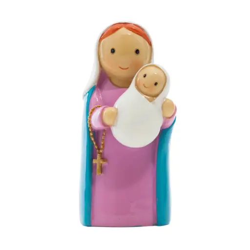 [4895220302098] STATUE VIERGE À L´ENFANT 3,8 X 3,7 X H7,8 CM