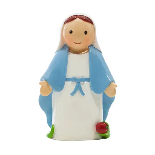 [4895220302104] STATUE ENFANTINE VIERGE MIRACULEUSE 4,8 X 3 X H. 8 CM