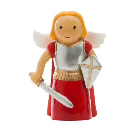 [4895220302128] STATUE FIGURINE SAINT MICHEL 5,5 X 3,5 X H.7,8 CM