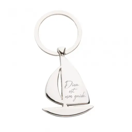 [5996425486442] PORTE CLES "DIEU EST MON GUIDE"