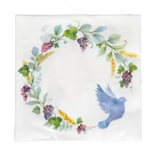 [6864237333072] PACK DE 20 SERVIETTES EN PAPIER - COLOMBE