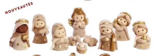 [8022934160089] CRÈCHE PETITS PERSONNAGES ENFANTINS 6CM