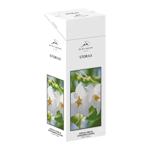 [8906088965076] TUBE 20 BÂTONNETS D'ENCENS PARFUM "STORAX"
