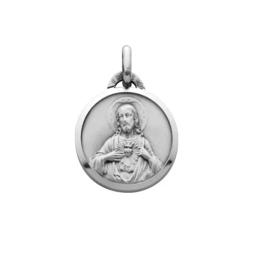 [OF21P11437000] MEDAILLE SCAPULAIRE - ND DU MONT CARMEL/SACRE COEUR - ARGENT 18MM