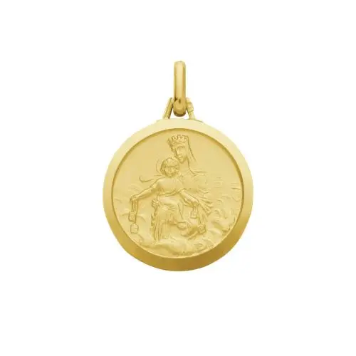 [Q931X00000] MEDAILLE SCAPULAIRE - ND DU MONT CARMEL/SACRE COEUR PLAQUE OR
