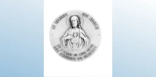 [X11980X000] PLAQUE DE PORTE SACRE-COEUR 7cm