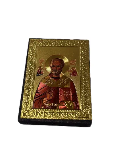 [1000000000382] ICÔNE AIMANTÉ "SAINT NICOLAS" 6cm