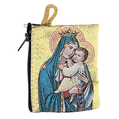 [1000000001297] POCHETTE BRODÉE "SCAPULAIRE" 10 X 7 CM