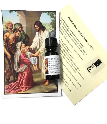 [1000000002171] HUILE DE SAINT JOSEPH 10 ML + CARTE PRIERE EXPLICATIVE 
