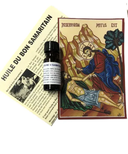 [1000000002188] HUILE DU BON SAMARITAIN 10ML + CARTE PRIERE EXPLICATIVE 