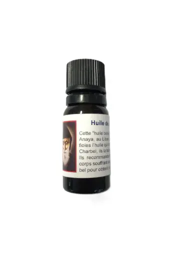 [1000000002201] HUILE DE SAINT CHARBEL 10ML + CARTE PRIERE EXPLICATIVE 