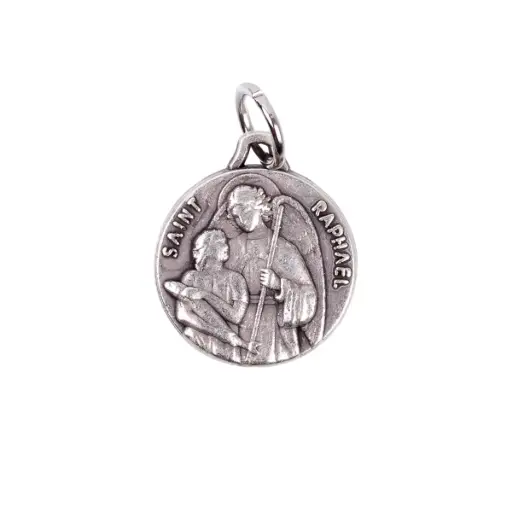 [1000000002379] MÉDAILLE FRAPPÉE SAINT RAPHAEL 15MM