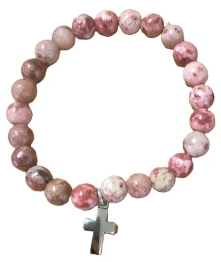 [1000000003208] BRACELET PERLES ROSE