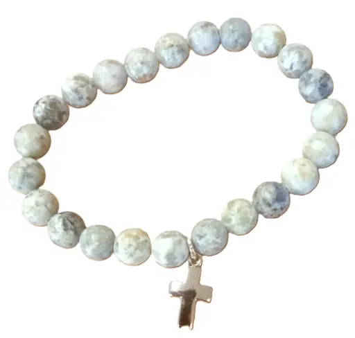 [1000000003215] BRACELET PERLES VERTES-CLAIRES