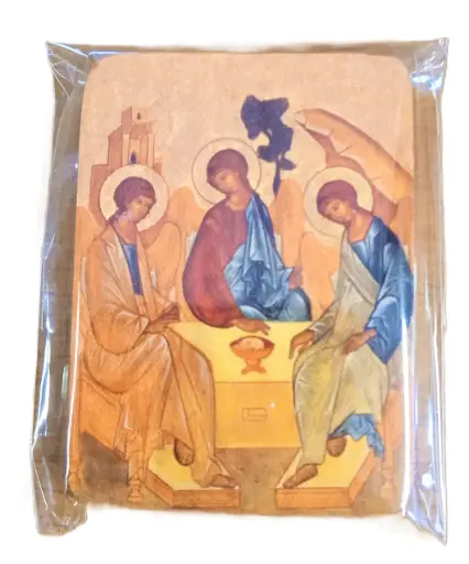 [1000000003802] MINI ICONE SAINTE TRINITÉ ROUBLEV MODÈLE FONCÉ