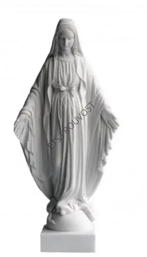 [1000000004014] STATUE VIERGE MIRACULEUSE ALBATRE 23 CM
