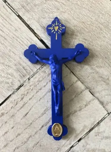 [1000000004113] CRUCIFIX POP BLEU
