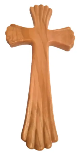 [1000000004373] GRANDE CROIX EN BOIS MARRON 23.8CM